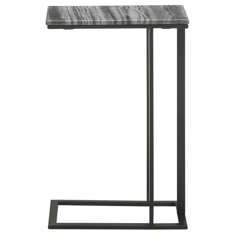 Vicente - Marble Top C-Shaped Sofa Side Table