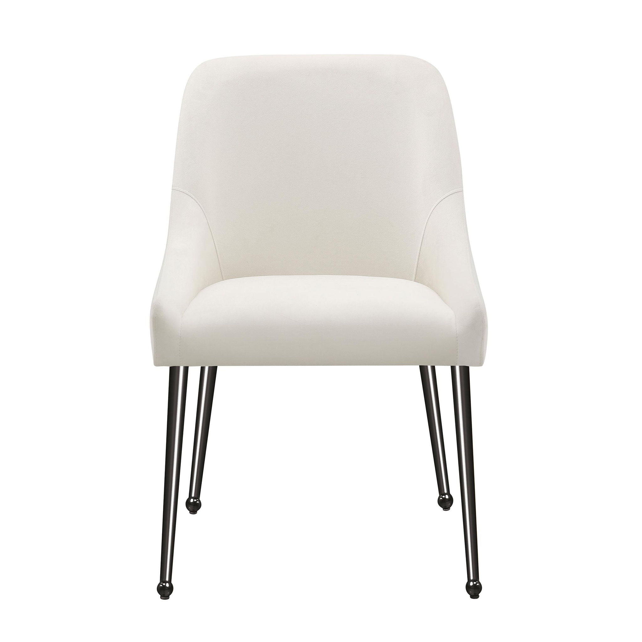 Mayette Upholstered Dining Side Chair Ivory (Set of 2) - Atlantic Fine Furniture Melbourne FL