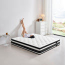 12" Breathable Hybrid Mattress, Memory Foam, Individual Pocket Springs