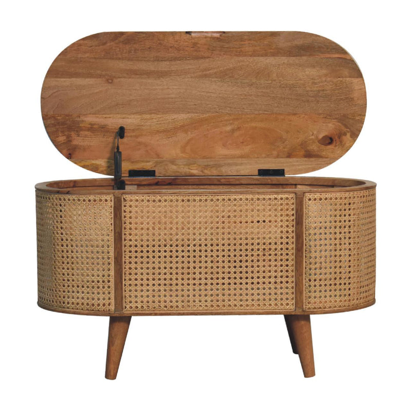 Larrisa - Rounded Lid Up Blanket Box - Oak