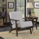 Metro - Chair (3A Packing) - Taupe / Espresso Wood Finish