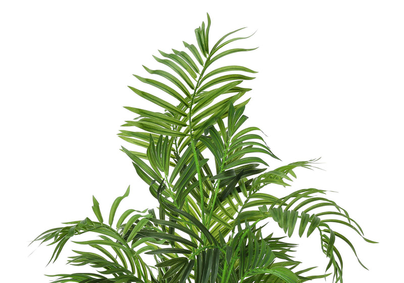 Artificial Plant, 47" Tall, Areca Palm Tree, Indoor, Faux, Fake, Floor, Greenery, Potted, Real Touch, Decorative - Green / Black