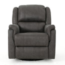 Contemporary Glider Recliner With Swivel Function