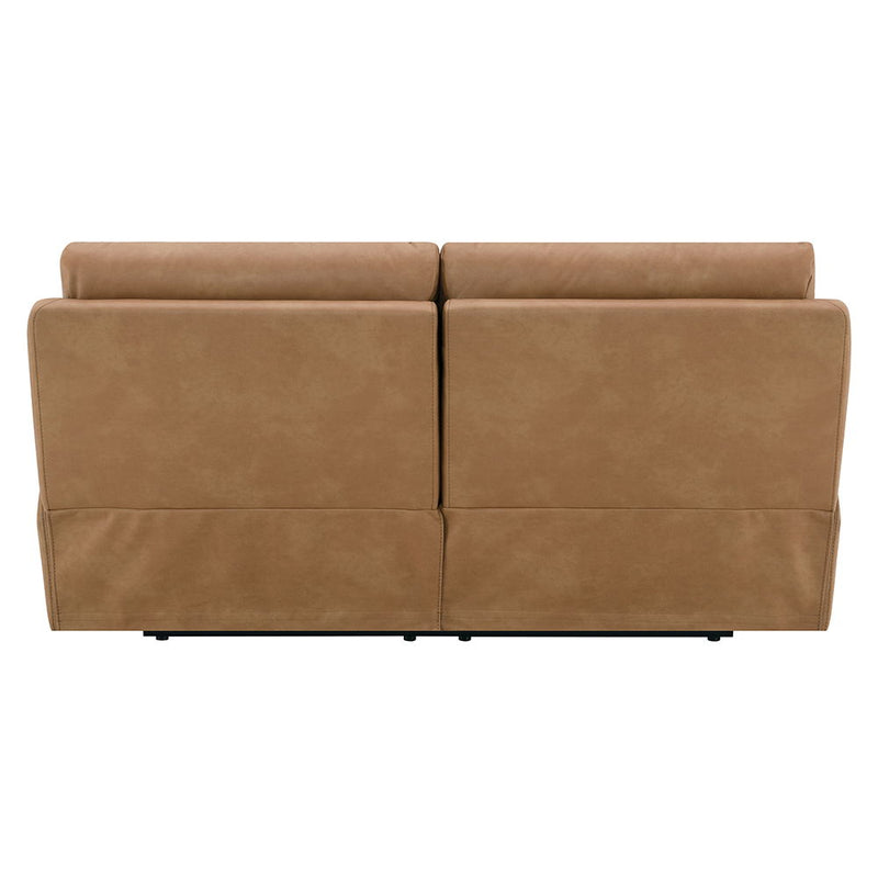 Chavis - Power Motion Loveseat With USB & Power Headrest - Brown