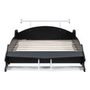 Race Car-Shaped Platform Bed With Wheels
