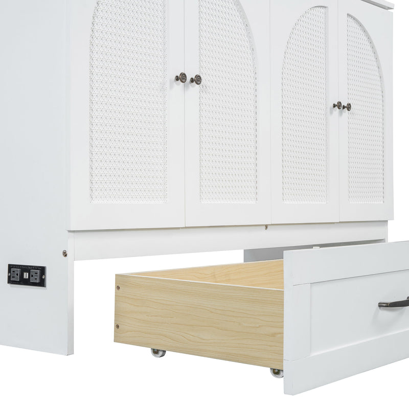 Murphy Bed With Large Drawers