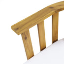 Patio Furniture Set, Outdoor Acacia Wood Patio Club Chair With Table