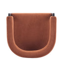 Modern Upholstered Accent Arm Chair With Barrel Back Design