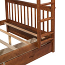 Bunk Bed With Ladders And 2 Storage Drawers