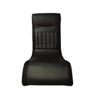 Foldable Gaming Chair With Onboard Speakers, LED Strip Lighting, Bluetooth, Vibration Massage, USB Charging Port - Black