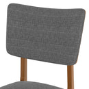 Dining Chairs (Set of 4), Wooden Dining Chair Armless, Mid Century Modern Upholstered Seat Cushion Dining Room Chair For Home Kitchen Dining Room Restaurant - Brown / Gray