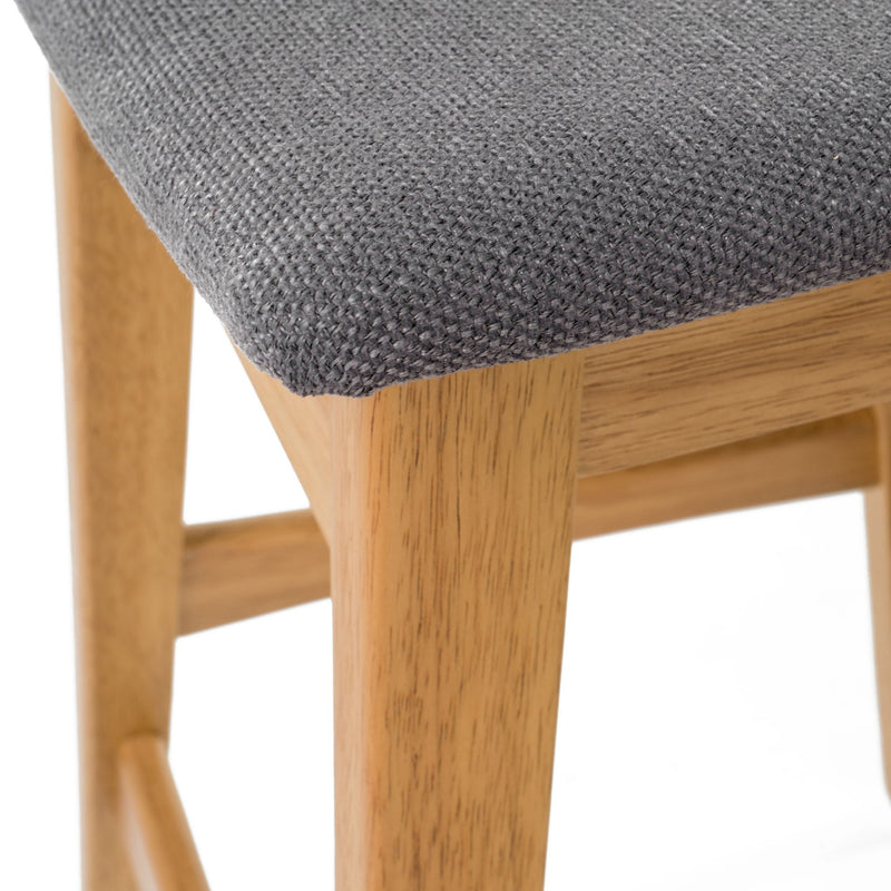Modern Bar Stool Set With Upholstered Seating