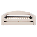 Upholstered Daybed With Storage Armrests, Trundle And Latest Integrated Bluetooth Audio System