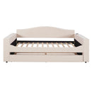 Upholstered Daybed With Storage Armrests, Trundle And Latest Integrated Bluetooth Audio System