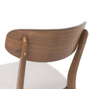 Elegant Fabric Dining Chair With Cushioned Seat
