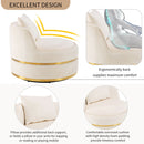 360 Degree Swivel Over Sized Upholstered Barrel Chair