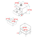 Modern 1 Drawer Nightstand With Open Cubby