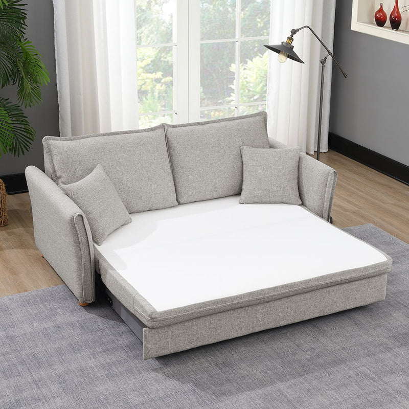 Oran - Sofa With Sleeper - Gray Chenille