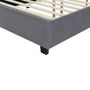 Upholstered Platform Bed With Big Headboard