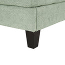 Chaise Bed Lounge Sofa Chair With Adjustable Backrest And LED Light Strip - Green