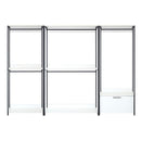 Fiona - Freestanding Walk In Closet System With Metal Frame Melamine - White