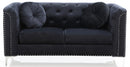 Stylish Sloped Arm Loveseat