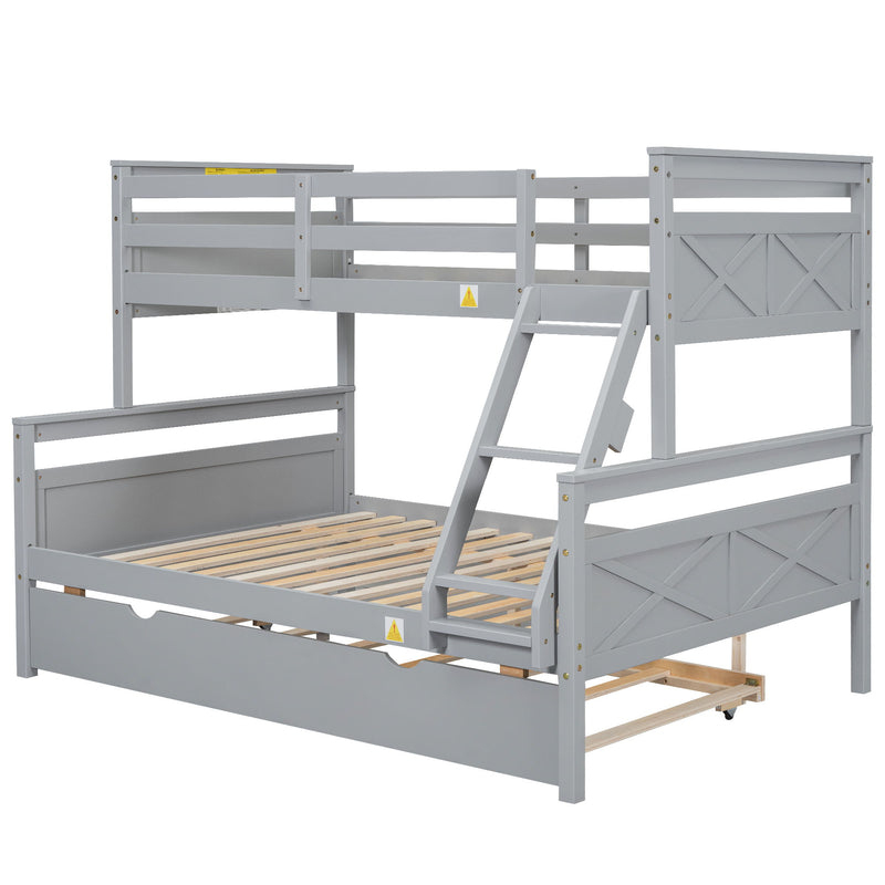Bunk Bed With Ladder And Safety Guardrail