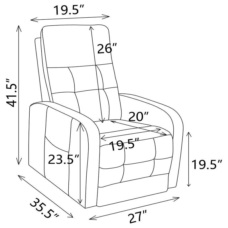 Howie - Upholstered Power Lift Massage Chair
