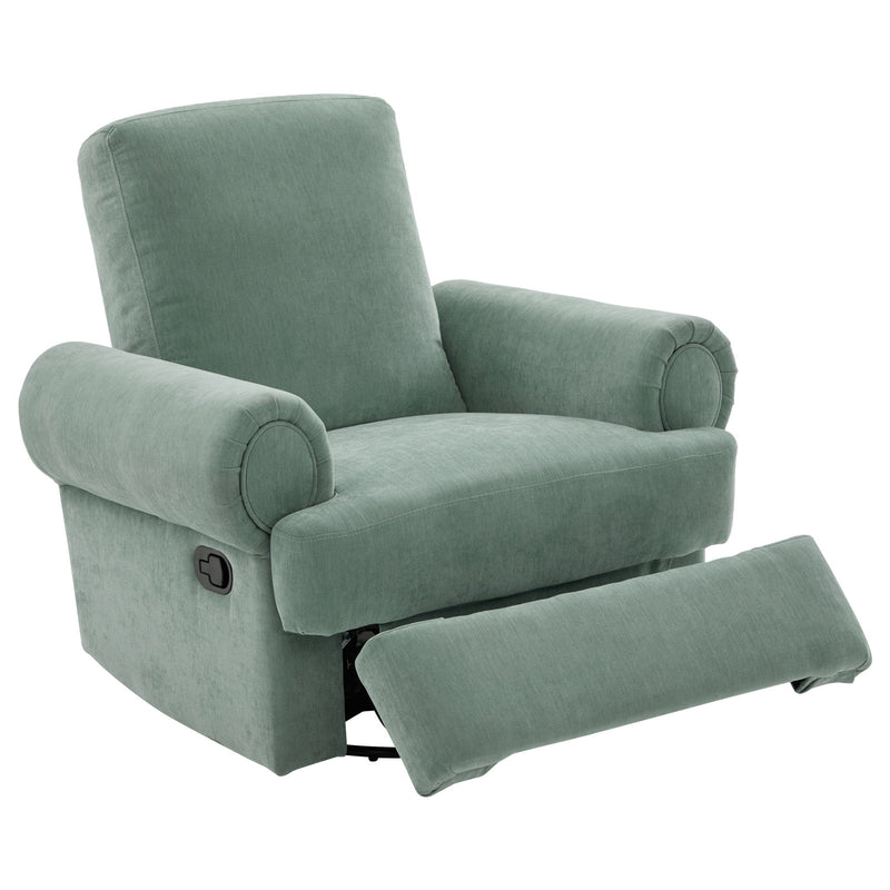 Manual Swivel Recliner Rocker Chair With Adjustable Backrest