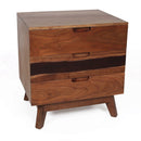 Nightstand Natural Wood - Brown