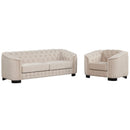 Upholstered 3 Piece Sofa Set With Legs
