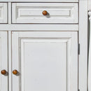 Monarch - Wood Kitchen Island Set - White