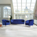 Eivor - Chair - Blue Velvet - Atlantic Fine Furniture Inc
