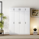 Contemporary 4 Door Wardrobe With 1 Drawer And Top Cabinet