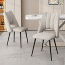 Chair With High Resilience Filling, Adjustable Feet For Kitchens (Set of 4)