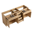 Freestanding Bathroom Vanity With Resin Sink, Soft-Closing Doors And Drawers