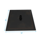 Luxury Rain Fixed Shower Head 12" Square Oil Rubbed Bronze Stainless Steel - Oil-Rubbed Bronze