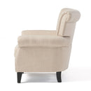 Springfield - Tufted Club Chair Stylish Upholstery - Light Beige