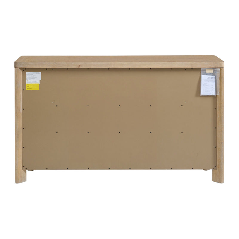 Contemporary 8 Drawer Dresser - Tan