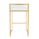 Fuji - Contemporary / Glam Design Counter Stool (Set of 2)