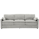 Cozy Upholstered 3 Seater Sofa Plush Cushion For Living Room