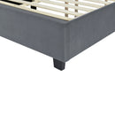 Upholstered Platform Bed With Big Headboard