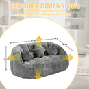Bean Bag Lazy Sofa Durable Comfort Lounger High Back Bean Bag Chair Couch