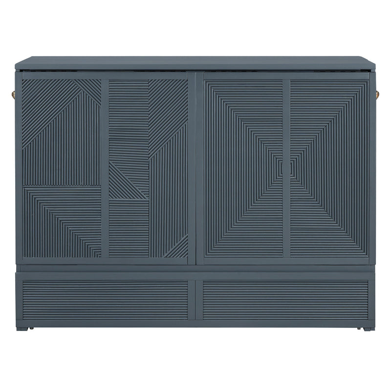 Murphy Bed With Large Drawer, USB Ports And Outlets