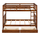 Bunk Bed With Ladders And 2 Storage Drawers