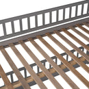 Low Bunk Bed With Slide, Fence And Ladder