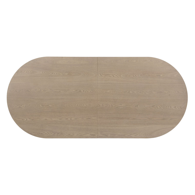 Modern Rustic Oval Dining Table With Double Pedestal Base