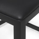 Farmhouse Upholstered Wood Counter Stools