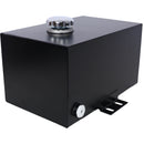 Heavy Duty 5 Gallon Steel Hydraulic Fluid Reservoir Tank With Mounting Foot, 14 Gauge - Black