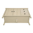 Modern 2 Door 3 Drawer Storage Cabinet, Buffet Cabinet With 2 Embossed Door For Living Room, Kitchen, Entryway - Natural